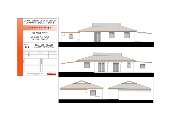 Plan de façade La Réunion