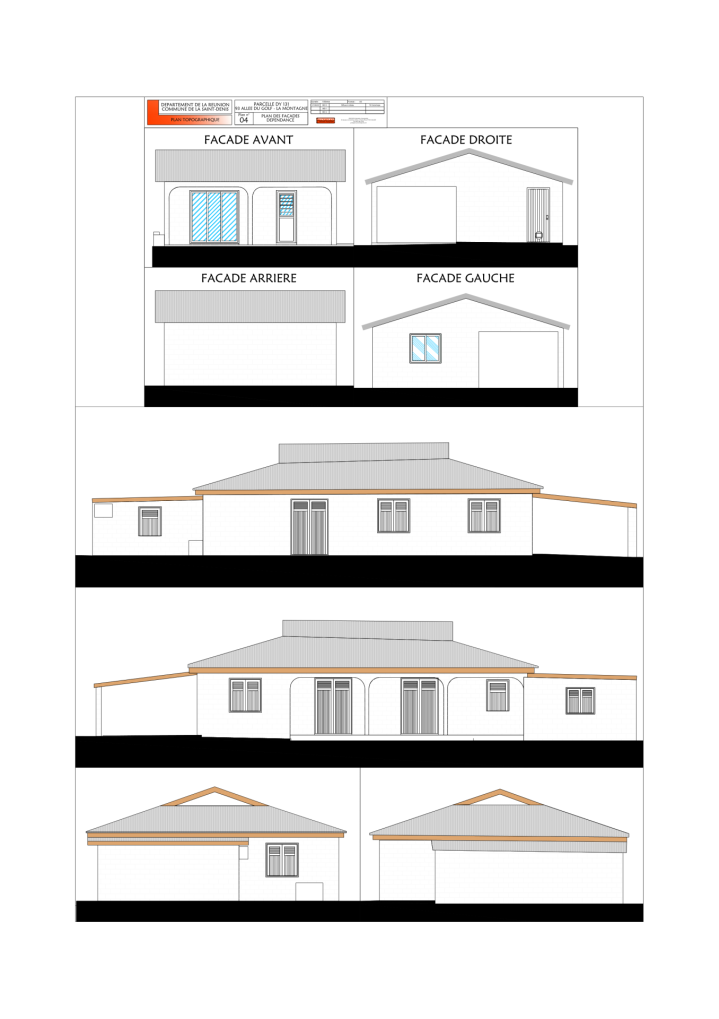 Plan de façade La Réunion