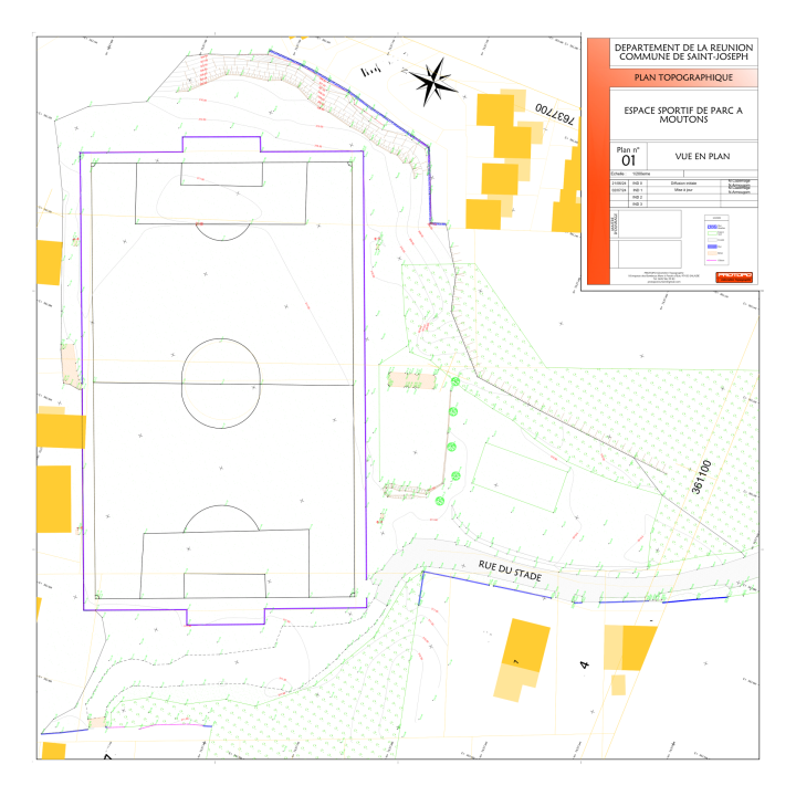 Plans topographiques La Réunion