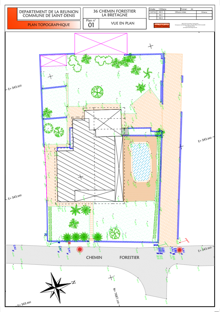 Plans topographiques La Réunion
