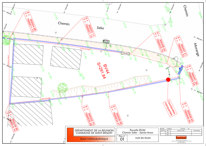 Plans topographiques La Réunion