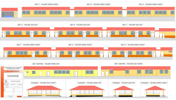 Plan de façade La Réunion