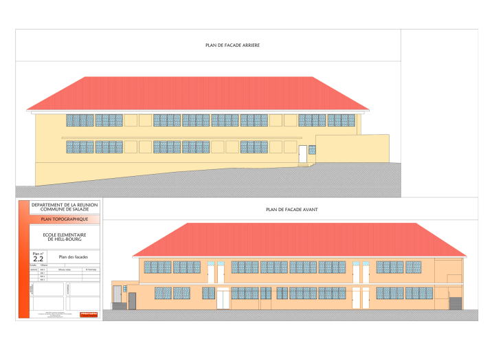 Plan de façade La Réunion