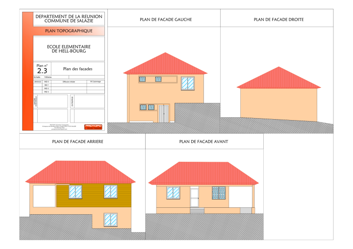 Plan de façade La Réunion