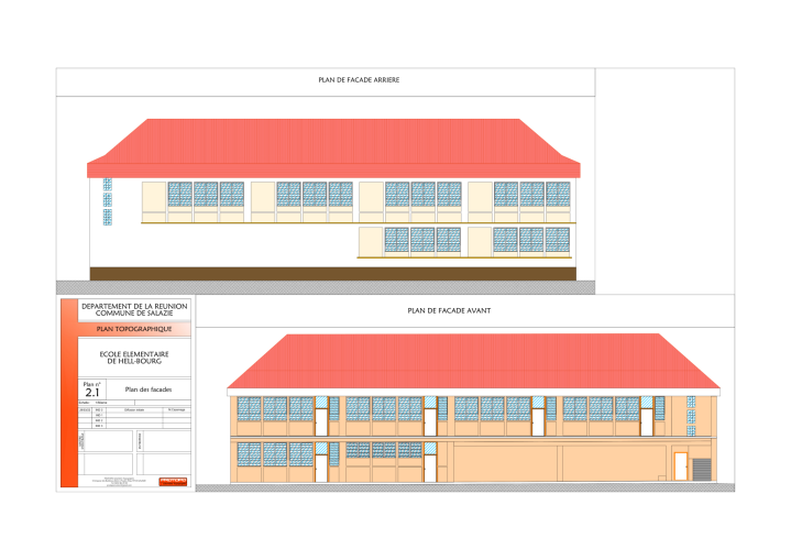 Plan de façade La Réunion