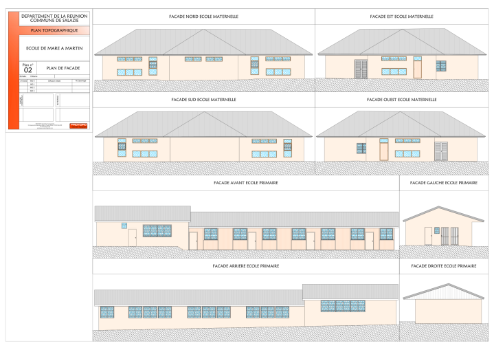 Plan de façade La Réunion