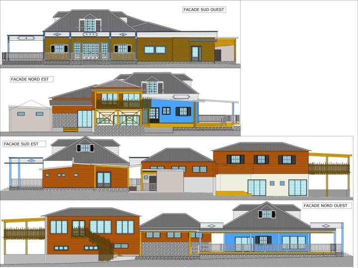 Plan de façade La Réunion