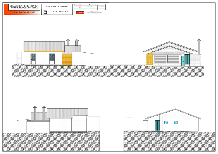 Plan de façade La Réunion
