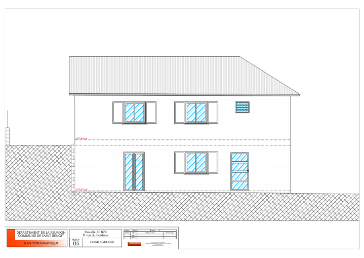 Plan de façade La Réunion