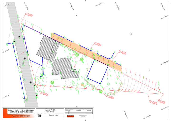 Plans topographiques La Réunion