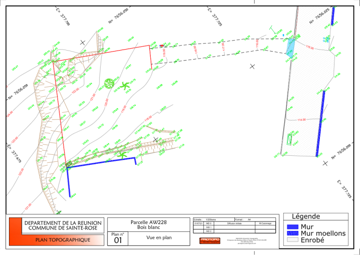 Plans topographiques La Réunion