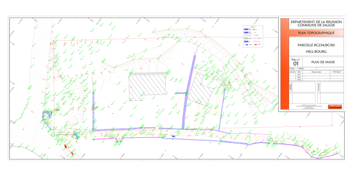 Plans topographiques La Réunion
