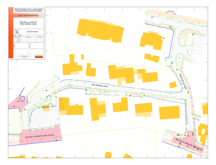 Plans topographiques La Réunion