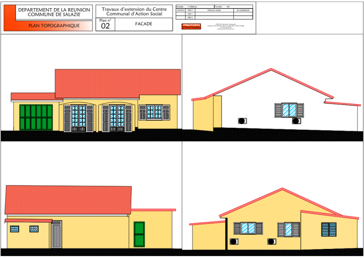 Plan de façade La Réunion