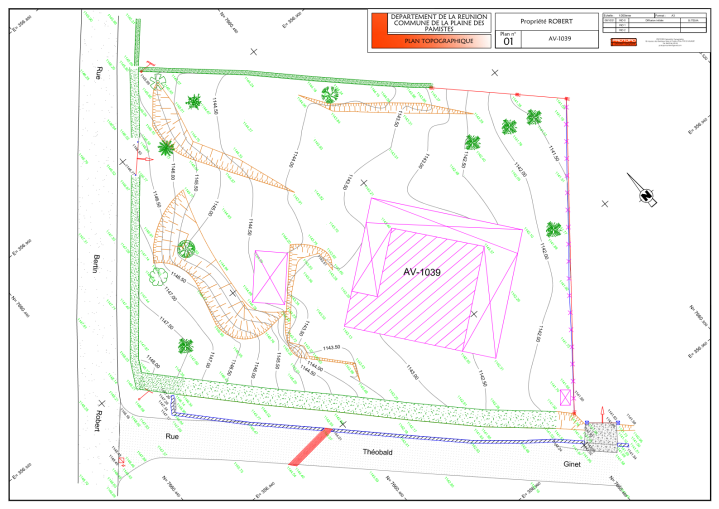 Plans topographiques La Réunion